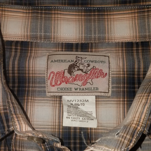 Wrangler Button Down Shirt XL - Picture 2 of 4